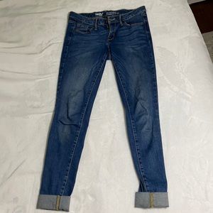 Low Rise Blue Skinny Jeans
